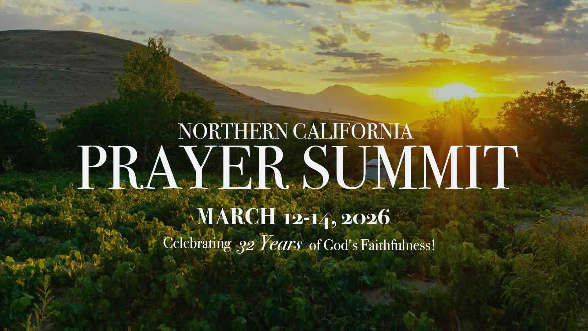 Northern California Wine country at Sunset